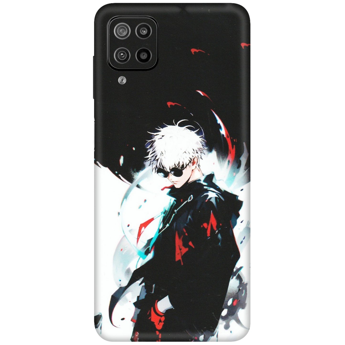 Samsung M/F/Note/Flip and C Phone Skins (All Models) - Gojo Powerful Charater Kaisen Anime - Matte Finish (M-144) Samsung Galaxy F12