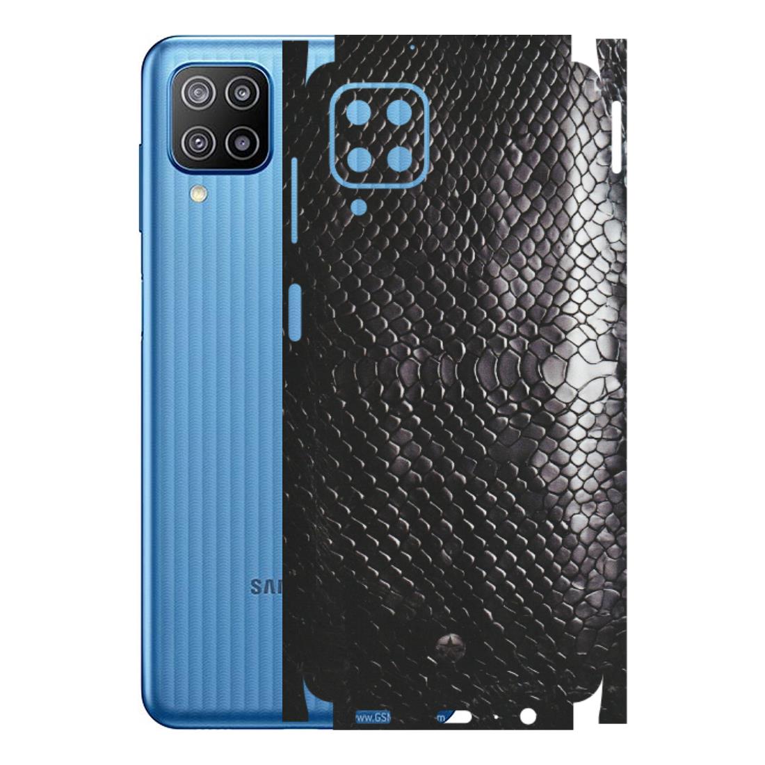 Samsung M/F/Note/Flip and C Phone Skins (All Models) - Black Snack Leather - Matte Finish (M-147) Samsung Galaxy F12