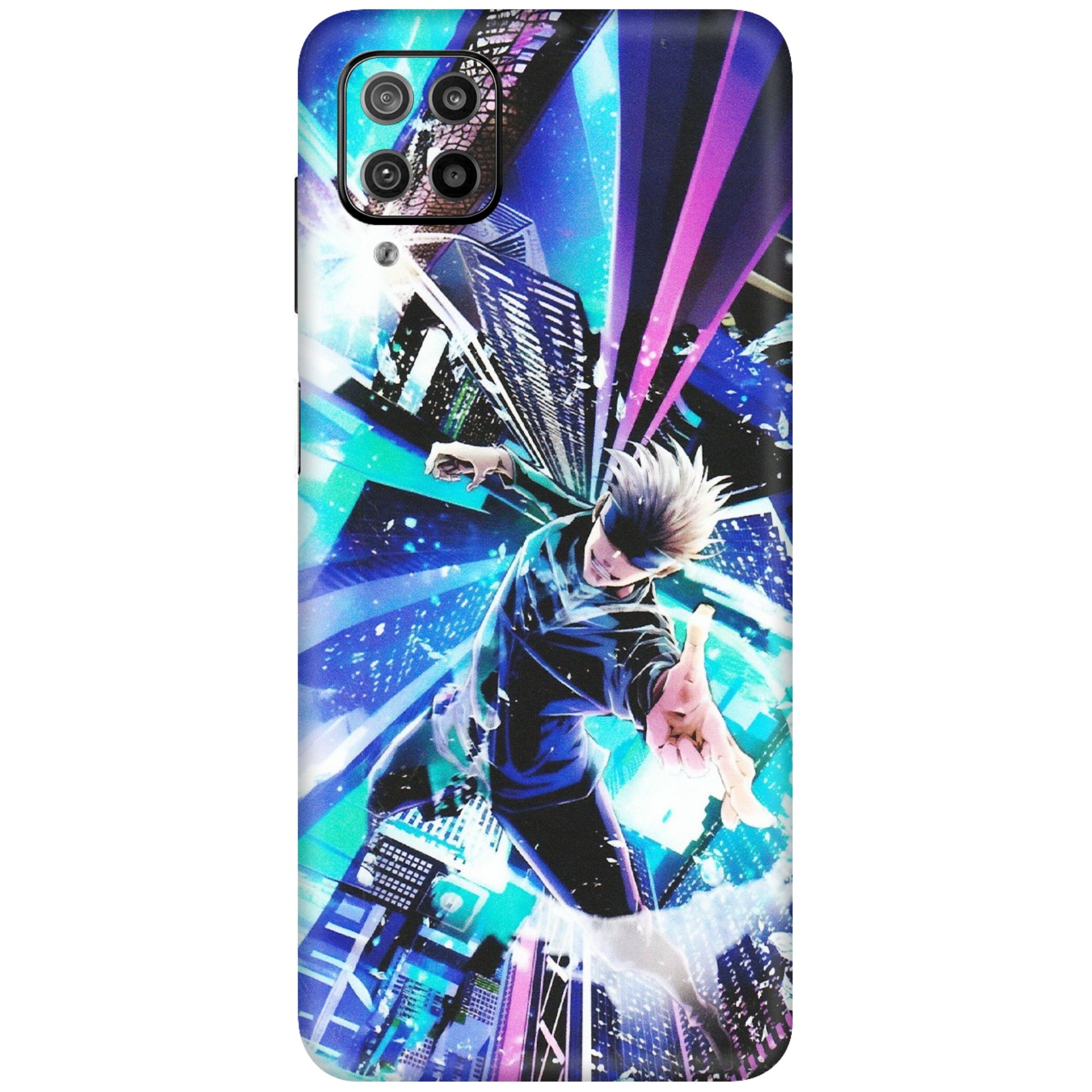 Samsung M/F/Note/Flip and C Phone Skins (All Models) - Manga Action Jujustu Kaisen Anime - Matte Finish (M-155) Samsung Galaxy F12