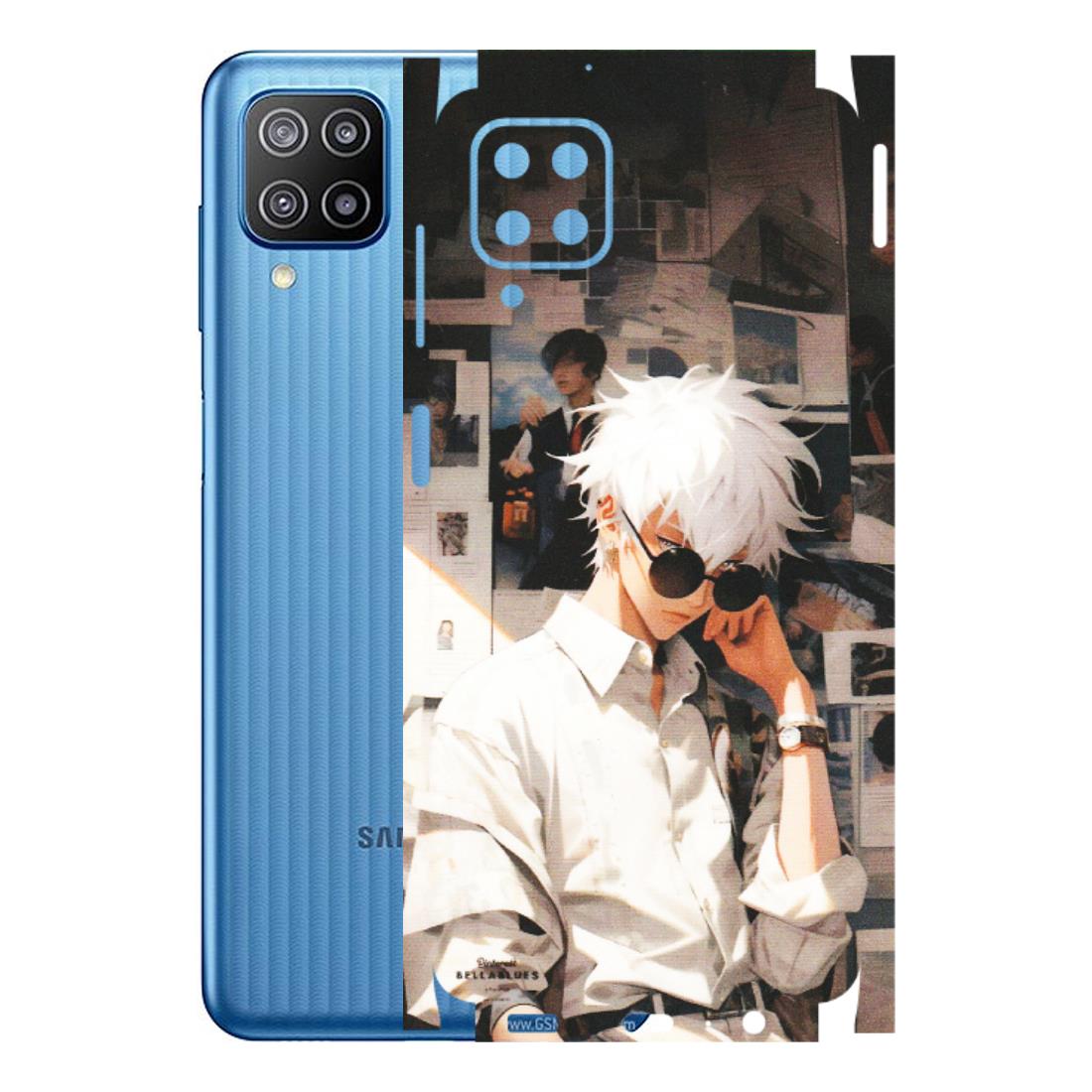 Samsung M/F/Note/Flip and C Phone Skins (All Models) - Gojo Satoru Jujustu Kaisen Anime - Matte Finish (M-156) Samsung Galaxy F12