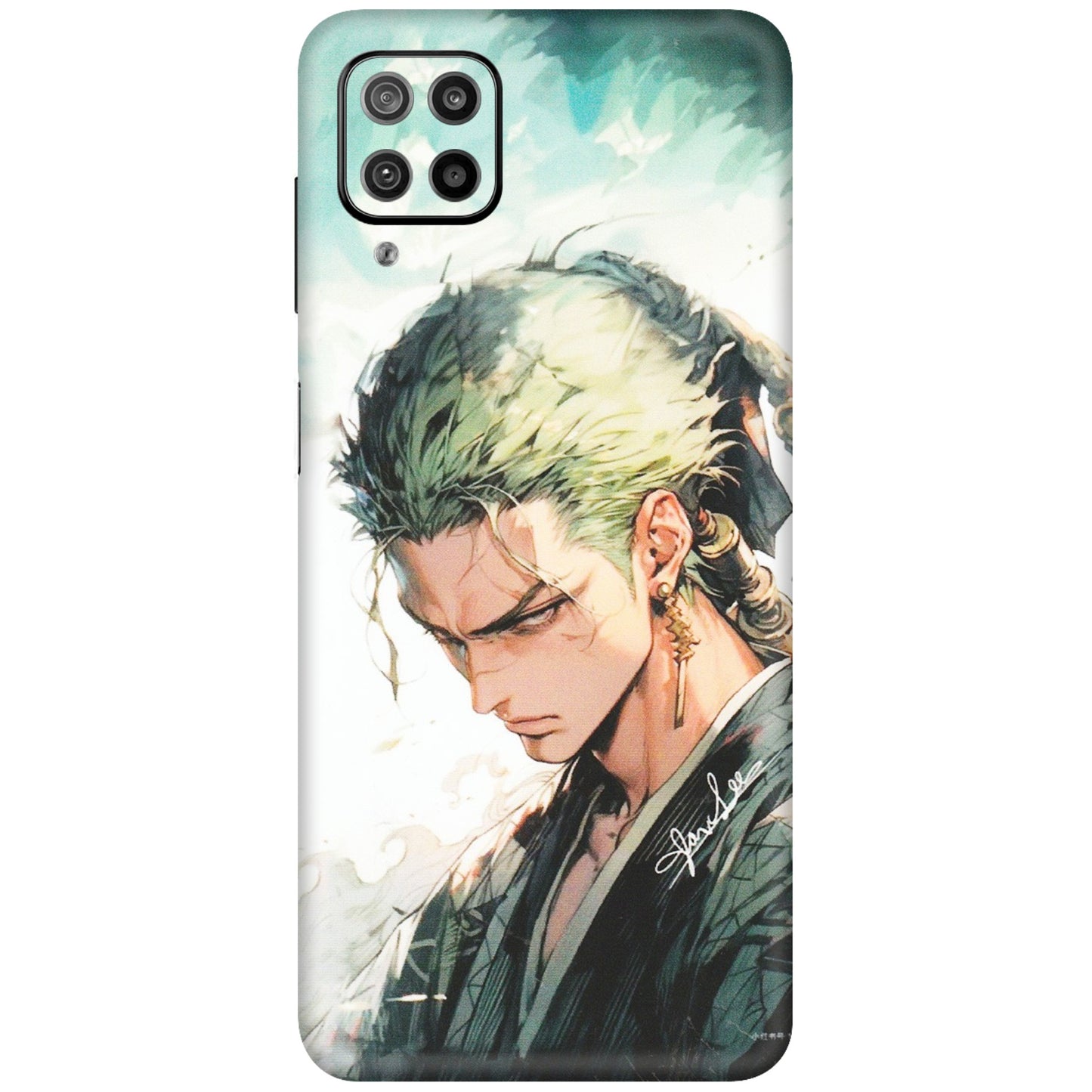 Samsung M/F/Note/Flip and C Phone Skins (All Models) - Pirate Hunter One Piece Anime - Matte Finish (M-157) Samsung Galaxy F12