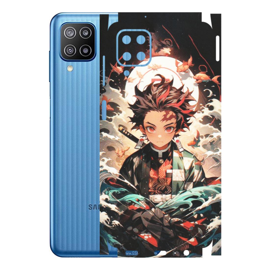 Samsung M/F/Note/Flip and C Phone Skins (All Models) - Tanjiro Demon Slayer Anime - Matte Finish (M-158) Samsung Galaxy F12
