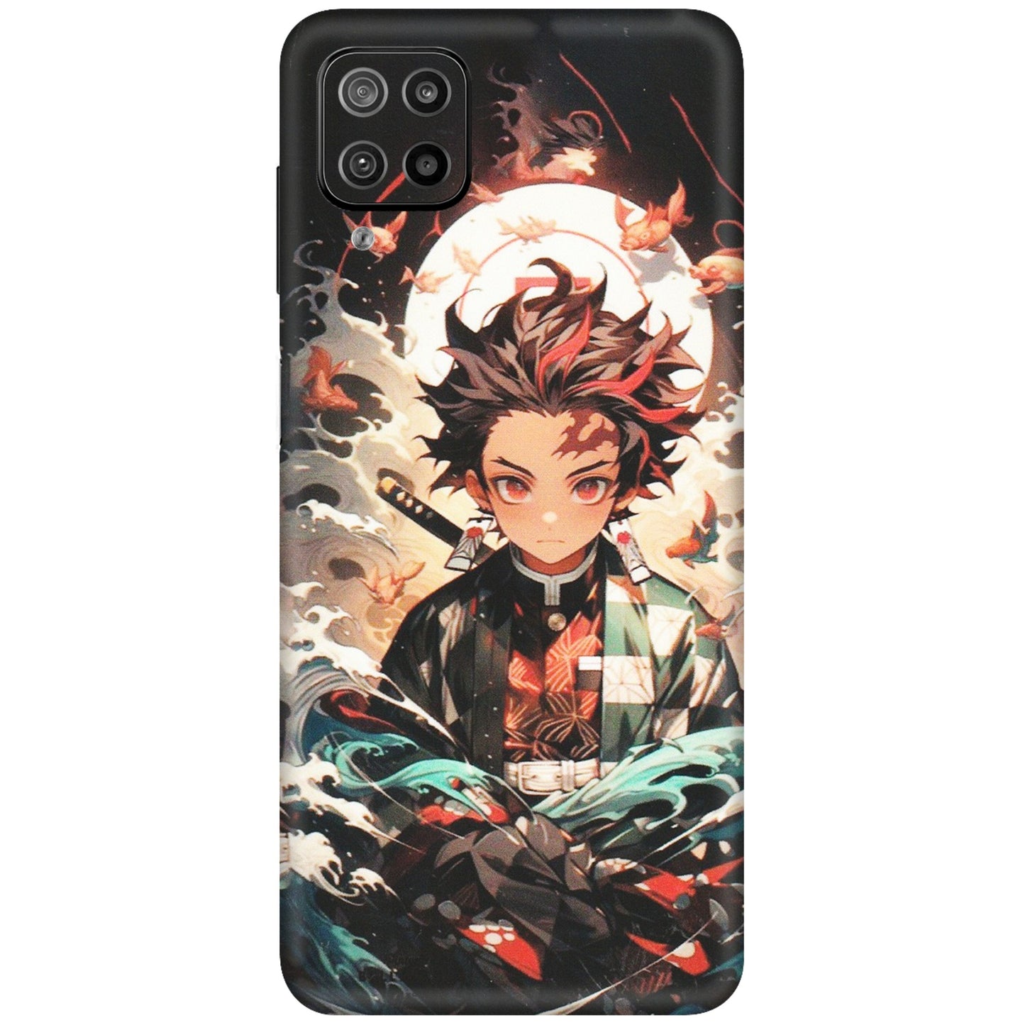Samsung M/F/Note/Flip and C Phone Skins (All Models) - Tanjiro Demon Slayer Anime - Matte Finish (M-158) Samsung Galaxy F12