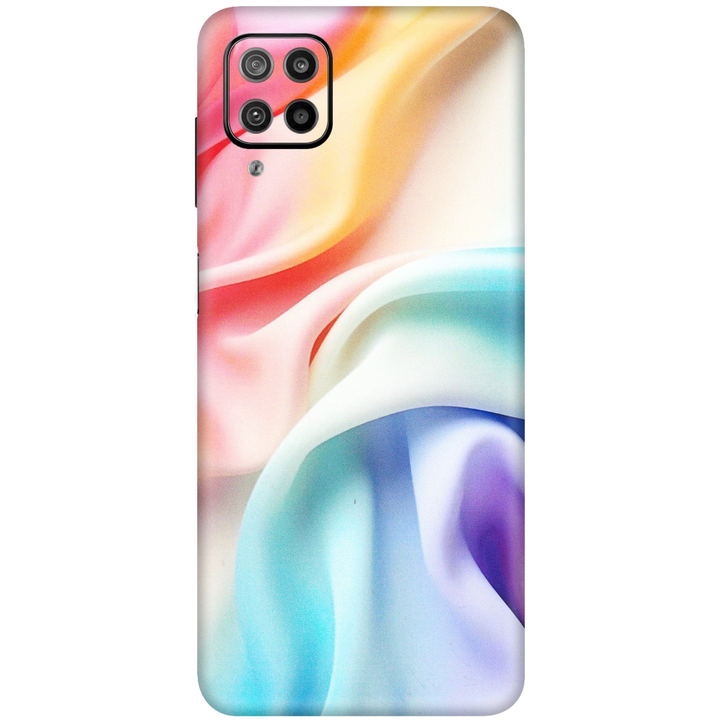 Samsung M/F/Note/Flip and C Phone Skins (All Models) - Colourful Silk Cloth - Matte Finish (M-165) Samsung Galaxy F12