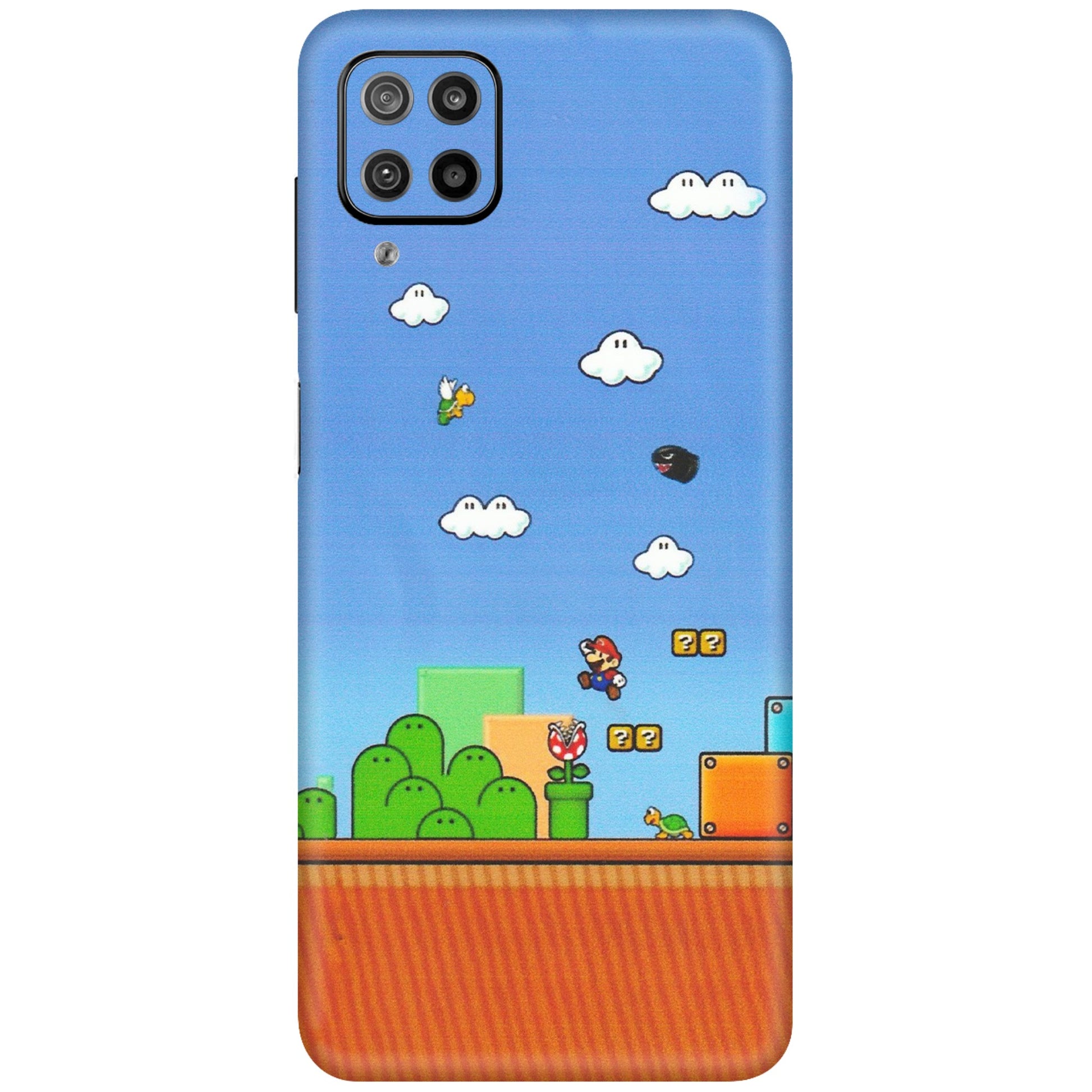 Samsung M/F/Note/Flip and C Phone Skins (All Models) - Mario Game Scene - Matte Finish (M-24) Samsung Galaxy F12