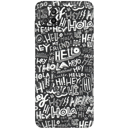 Samsung M/F/Note/Flip and C Phone Skins (All Models) - Hi Hello Doodles - Matte Finish (M-25) Samsung Galaxy F12