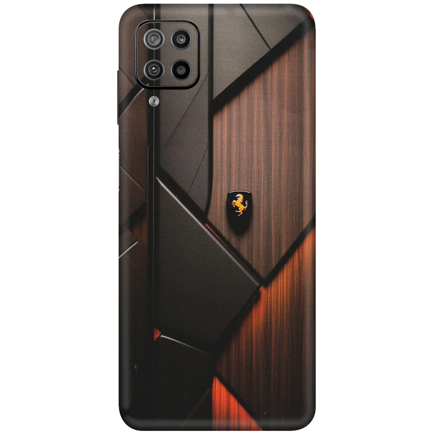 Samsung M/F/Note/Flip and C Phone Skins (All Models) - Lambo Beauty Wood Pattern Sober - Matte Finish (M-51) Samsung Galaxy F12