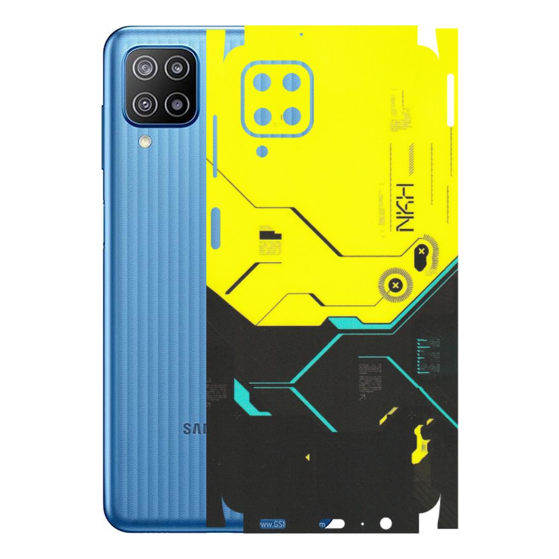 Samsung M/F/Note/Flip and C Phone Skins (All Models) - Black Yellow Technica - Matte Finish (M-53) Samsung Galaxy F12