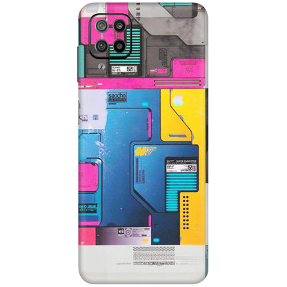 Samsung M/F/Note/Flip and C Phone Skins (All Models) - Colourfull Motherboard Internals - Matte Finish (M-55) Samsung Galaxy F12