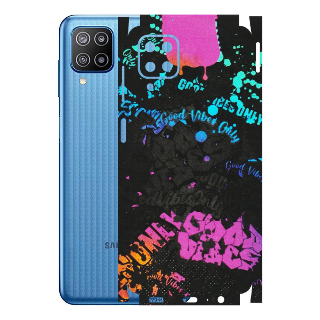 Samsung M/F/Note/Flip and C Phone Skins (All Models) - Majestic Black Vibes - Matte Finish (M-62) Samsung Galaxy F12