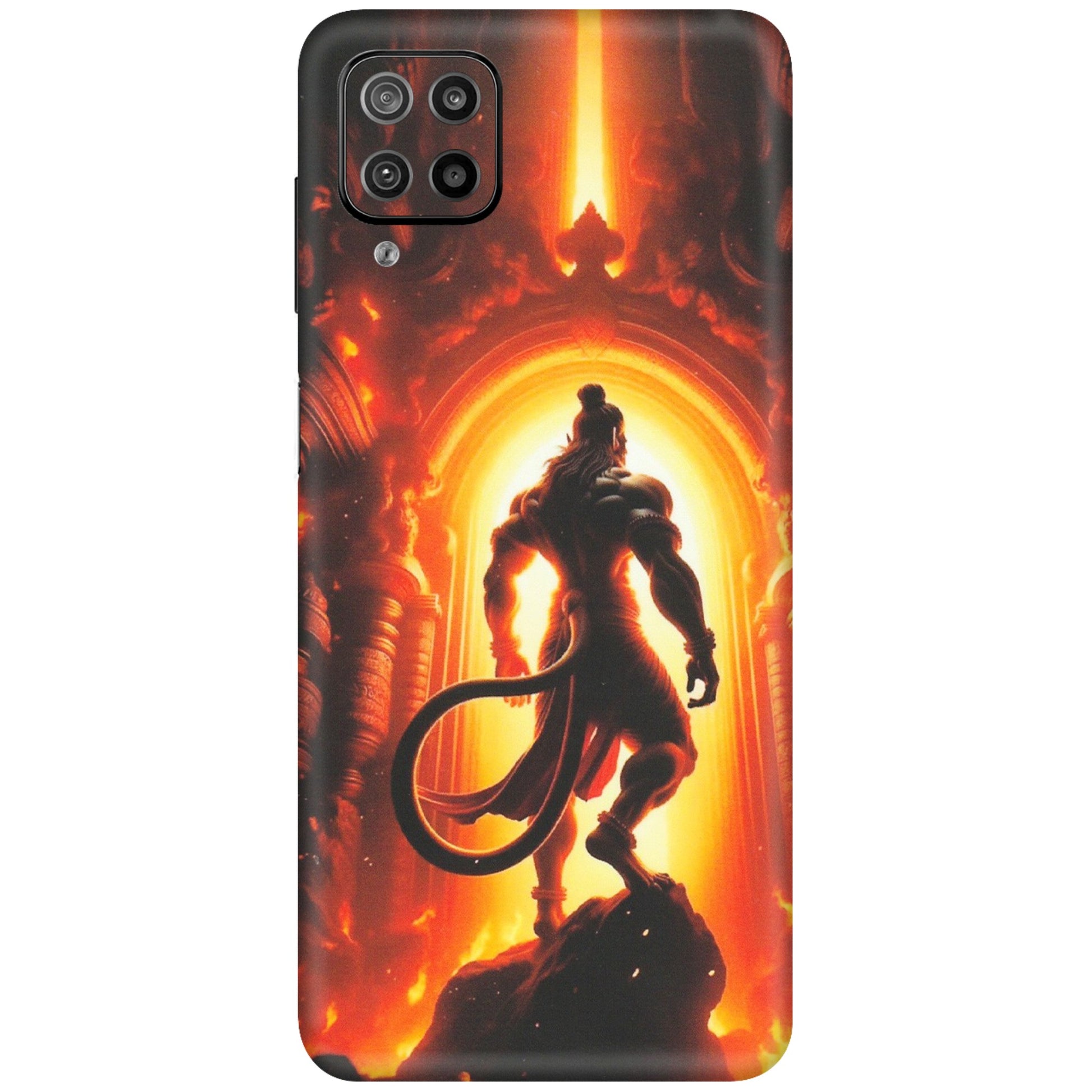 Samsung M/F/Note/Flip and C Phone Skins (All Models) - HanumanJi - Matte Finish (M-06) Samsung Galaxy F12