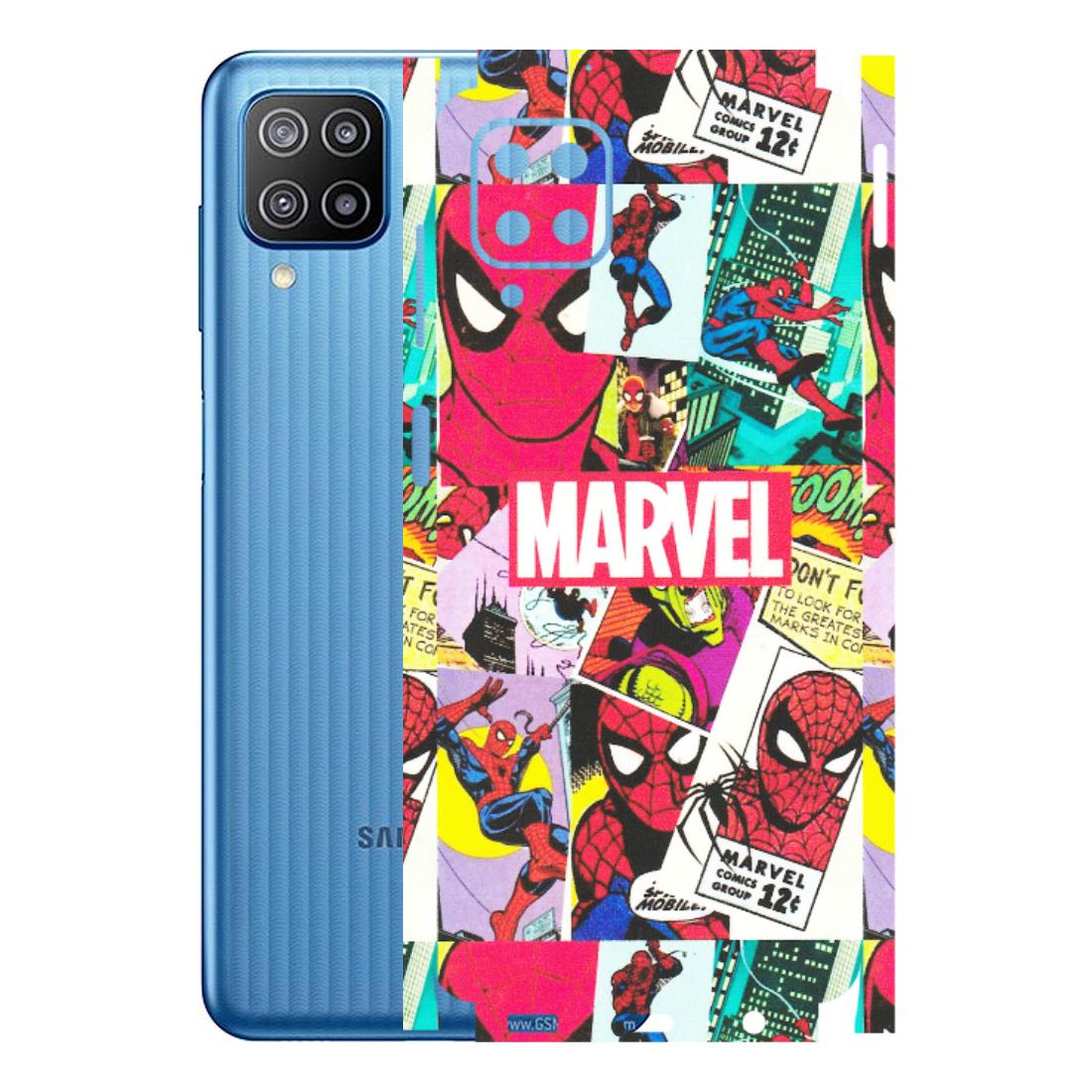 Samsung M/F/Note/Flip and C Phone Skins (All Models) - Marvel Comic Spiderman Grafitti - Matte Finish (M-72) Samsung Galaxy F12