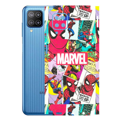 Samsung M/F/Note/Flip and C Phone Skins (All Models) - Marvel Comic Spiderman Grafitti - Matte Finish (M-72) Samsung Galaxy F12