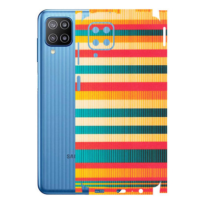 Samsung M/F/Note/Flip and C Phone Skins (All Models) - Colourful Stripes Soothing Effect - Matte Finish (M-86) Samsung Galaxy F12