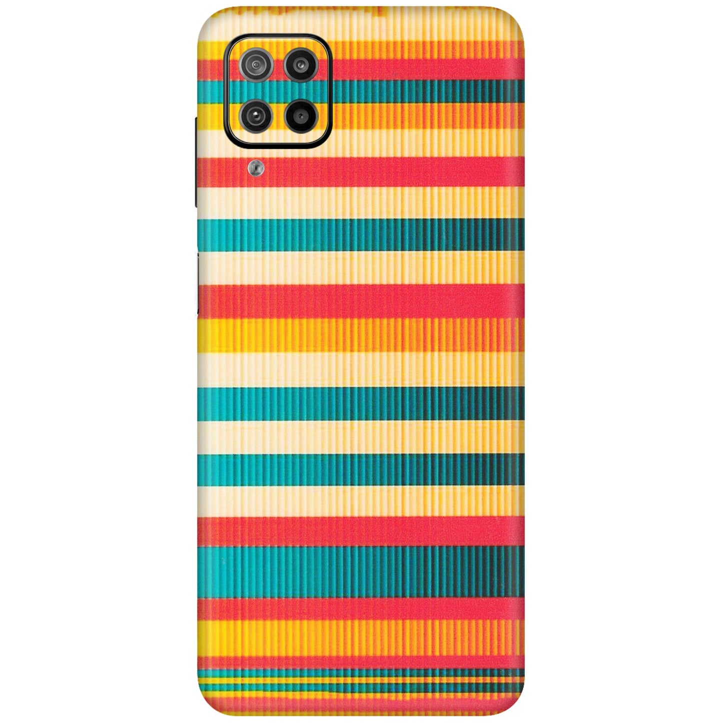 Samsung M/F/Note/Flip and C Phone Skins (All Models) - Colourful Stripes Soothing Effect - Matte Finish (M-86) Samsung Galaxy F12