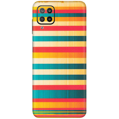 Samsung M/F/Note/Flip and C Phone Skins (All Models) - Colourful Stripes Soothing Effect - Matte Finish (M-86) Samsung Galaxy F12