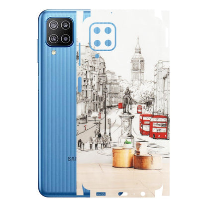Samsung M/F/Note/Flip and C Phone Skins (All Models) - London Street - Transparent Finish (T-02) Samsung Galaxy F12