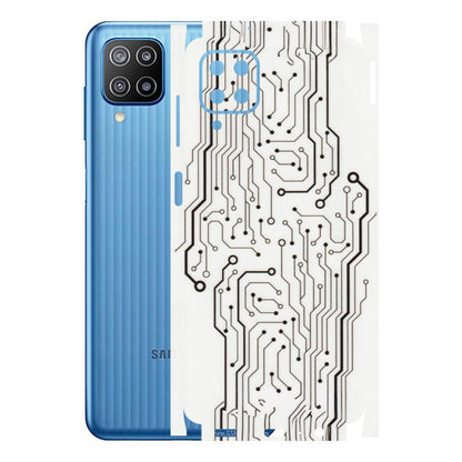 Samsung M/F/Note/Flip and C Phone Skins (All Models) - Tech Circuits - Transparent Finish (T-03) Samsung Galaxy F12