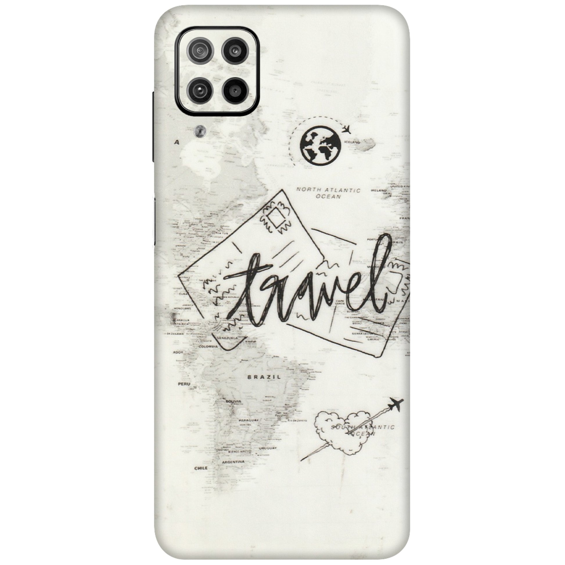 Samsung M/F/Note/Flip and C Phone Skins (All Models) - Travel Ticket - Transparent Finish (T-06) Samsung Galaxy F12