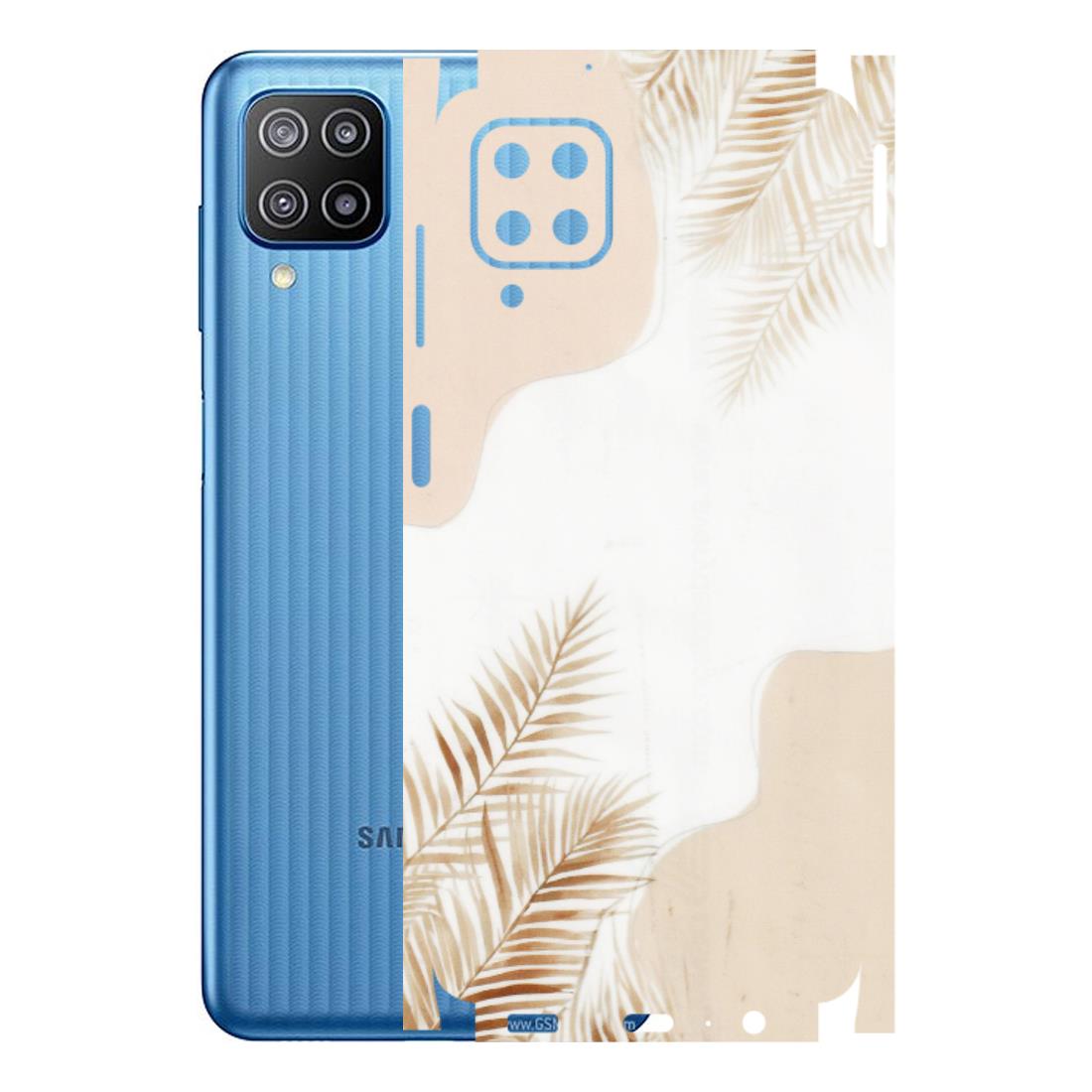 Samsung M/F/Note/Flip and C Phone Skins (All Models) - Gold Petals Abstract - Transparent Finish (T-08) Samsung Galaxy F12