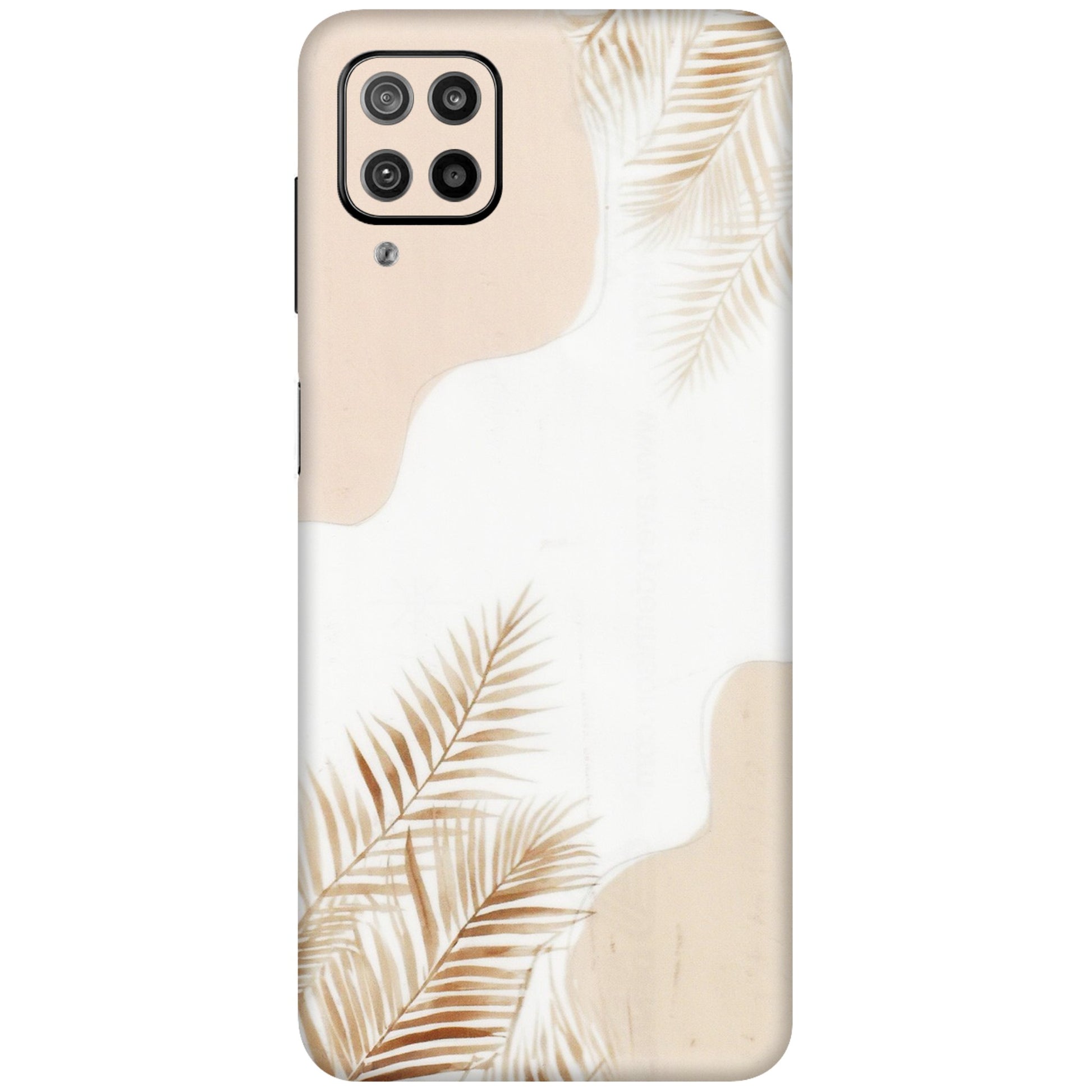 Samsung M/F/Note/Flip and C Phone Skins (All Models) - Gold Petals Abstract - Transparent Finish (T-08) Samsung Galaxy F12