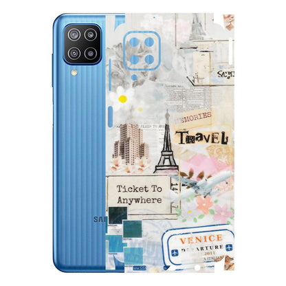 Samsung M/F/Note/Flip and C Phone Skins (All Models) - Travel Memories - Transparent Finish (T-09) Samsung Galaxy F12