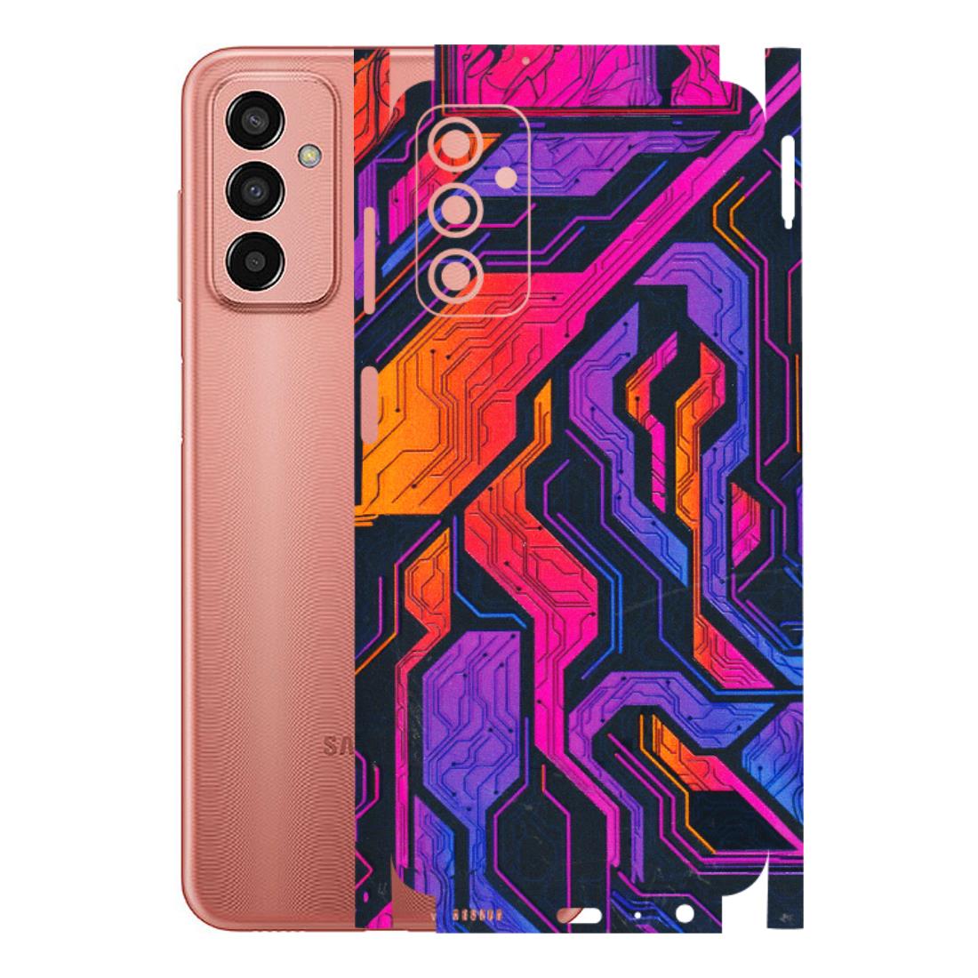 Samsung M/F/Note/Flip and C Phone Skins (All Models) - Tech Circuits Futuristic - 3D Embossed Finish (L-07) Samsung Galaxy F13