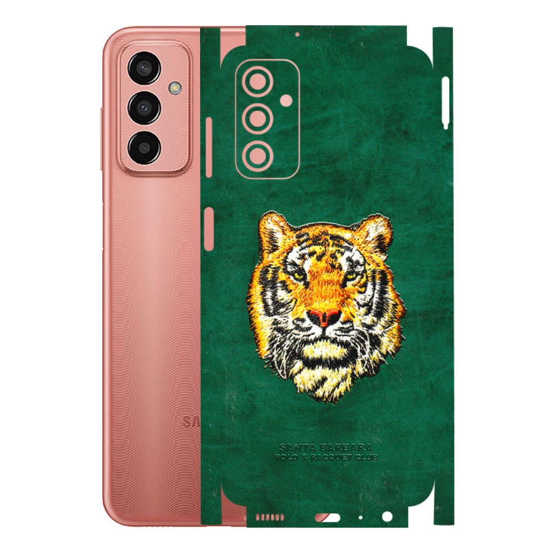 Samsung M/F/Note/Flip and C Phone Skins (All Models) - Leather Feel Tiger - 3D Embossed Finish (L-111) Samsung Galaxy F13