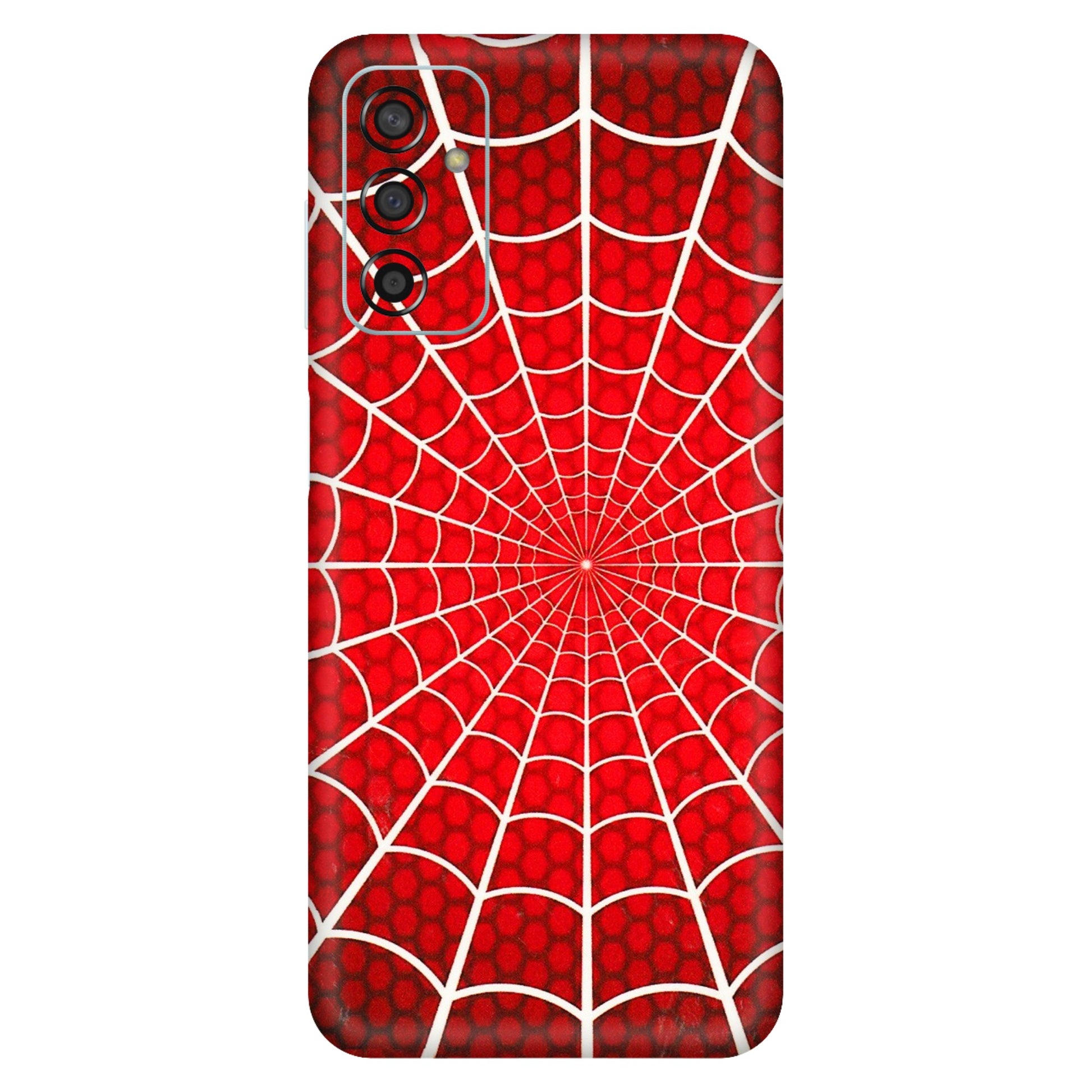 Samsung M/F/Note/Flip and C Phone Skins (All Models) - Classic Spidey Web - 3D Embossed Finish (L-115) Samsung Galaxy F13