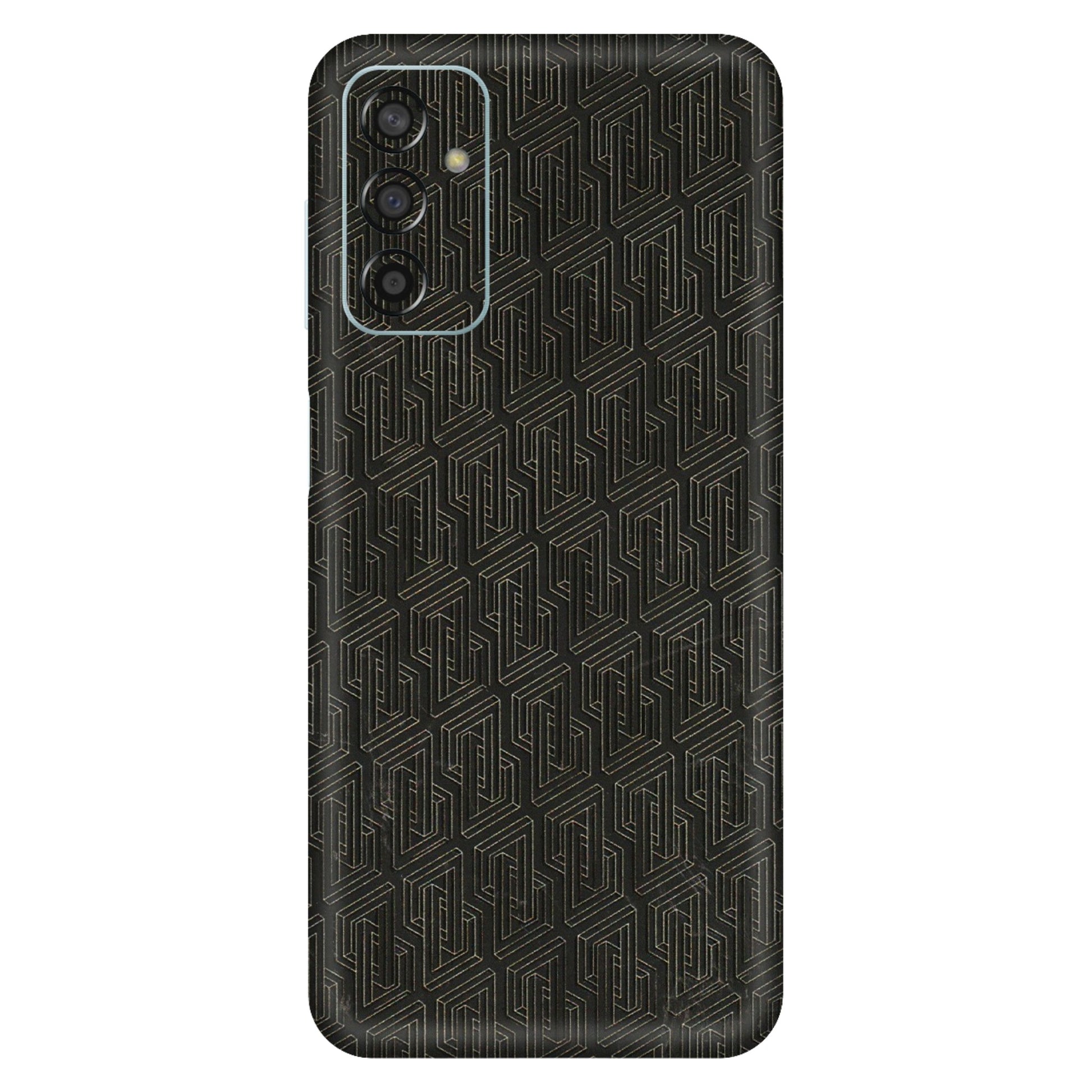Samsung M/F/Note/Flip and C Phone Skins (All Models) - Black Abstract Pattern - 3D Embossed Finish (L-117) Samsung Galaxy F13