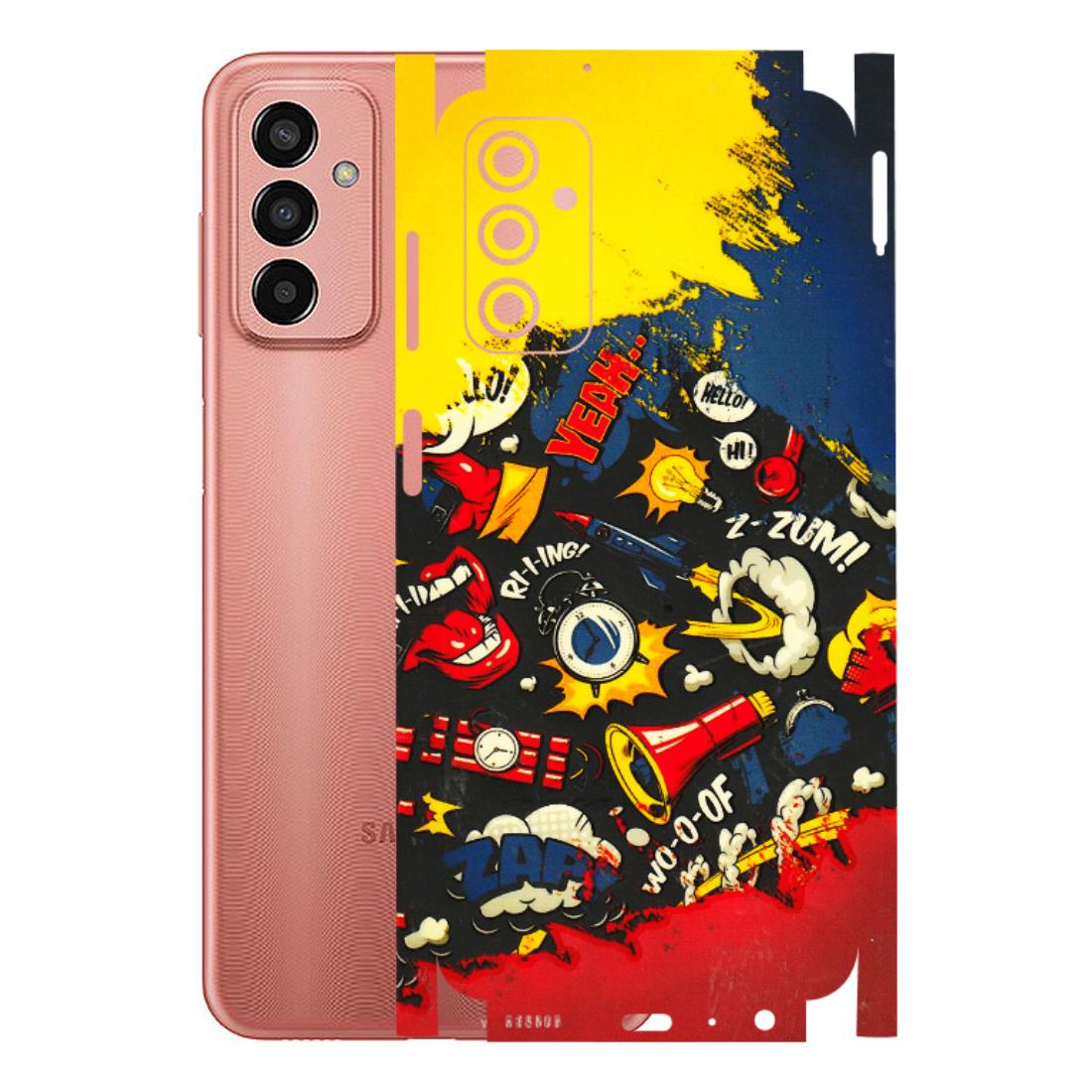 Samsung M/F/Note/Flip and C Phone Skins (All Models) - Pacific Doodle Art - 3D Embossed Finish (L-120) Samsung Galaxy F13