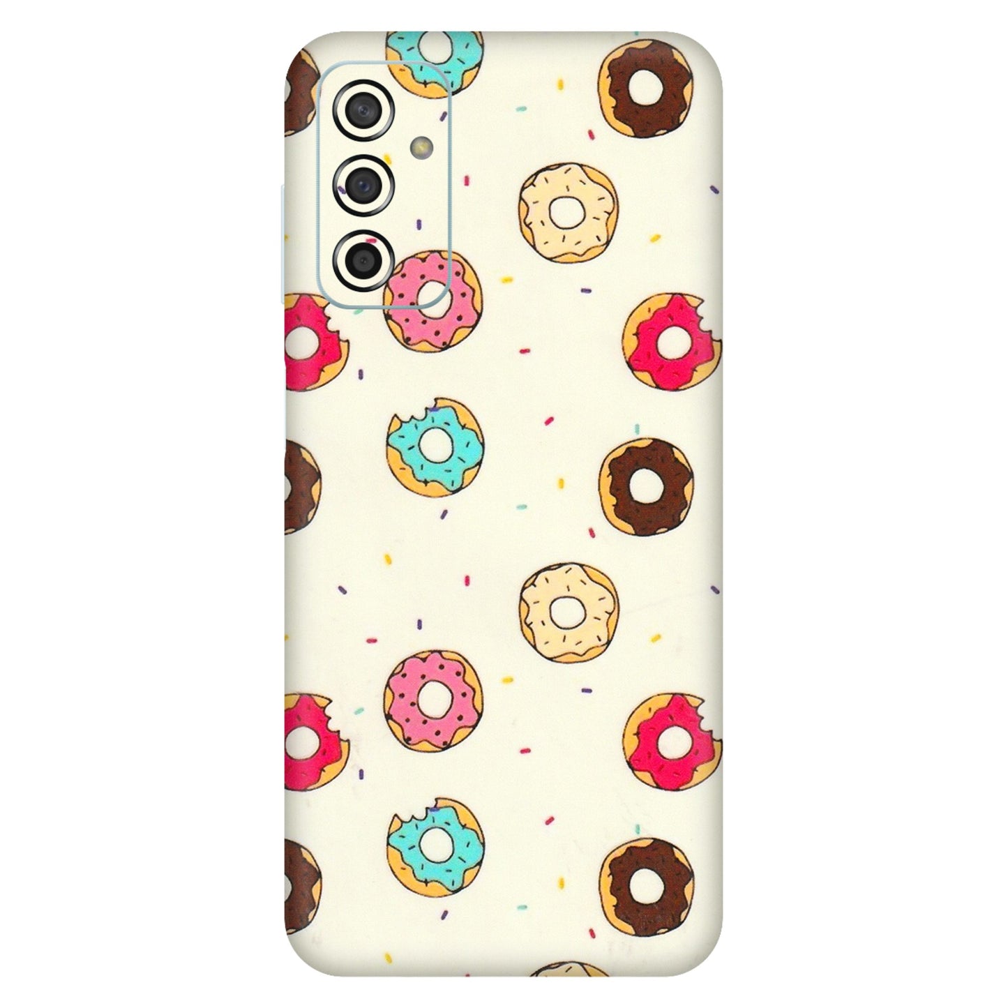 Samsung M/F/Note/Flip and C Phone Skins (All Models) - Mini Donuts Doodle Art - 3D Embossed Finish (L-122) Samsung Galaxy F13