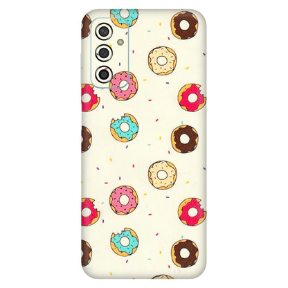 Samsung M/F/Note/Flip and C Phone Skins (All Models) - Mini Donuts Doodle Art - 3D Embossed Finish (L-122) Samsung Galaxy F13