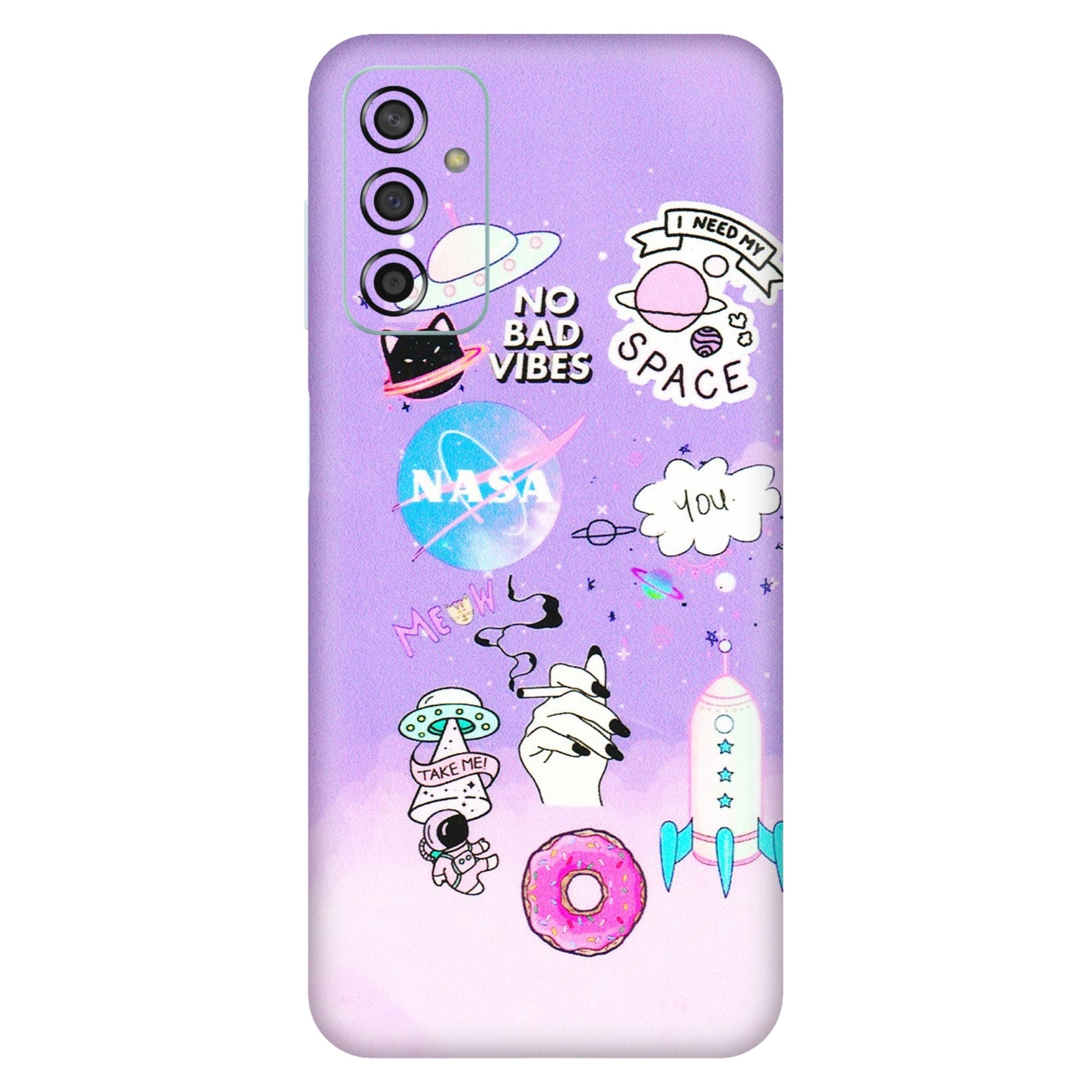Samsung M/F/Note/Flip and C Phone Skins (All Models) - I Need My Nasa Skin - 3D Embossed Finish (L-149) Samsung Galaxy F13