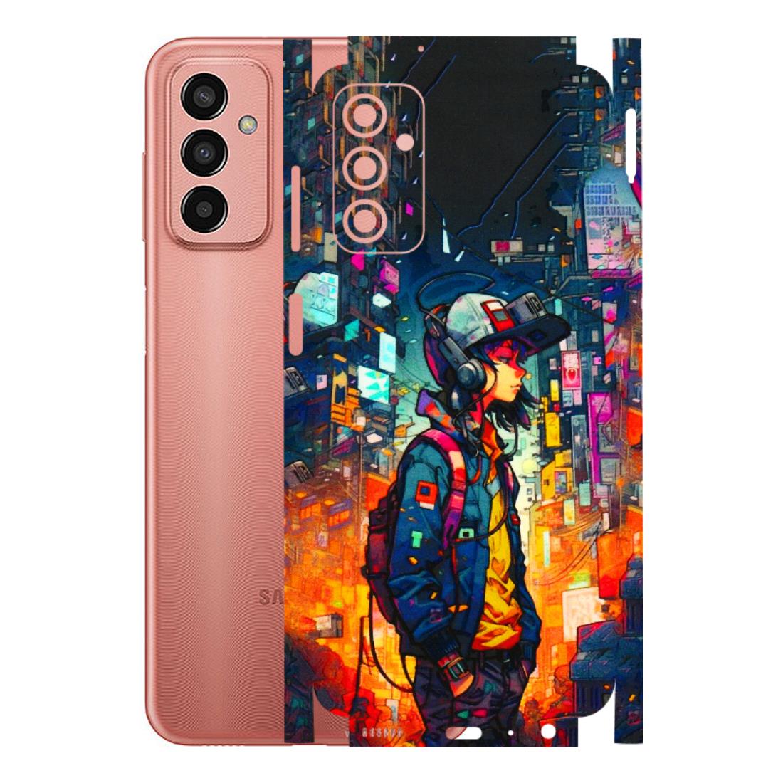 Samsung M/F/Note/Flip and C Phone Skins (All Models) - Street Anime Guy - 3D Embossed Finish (L-158) Samsung Galaxy F13