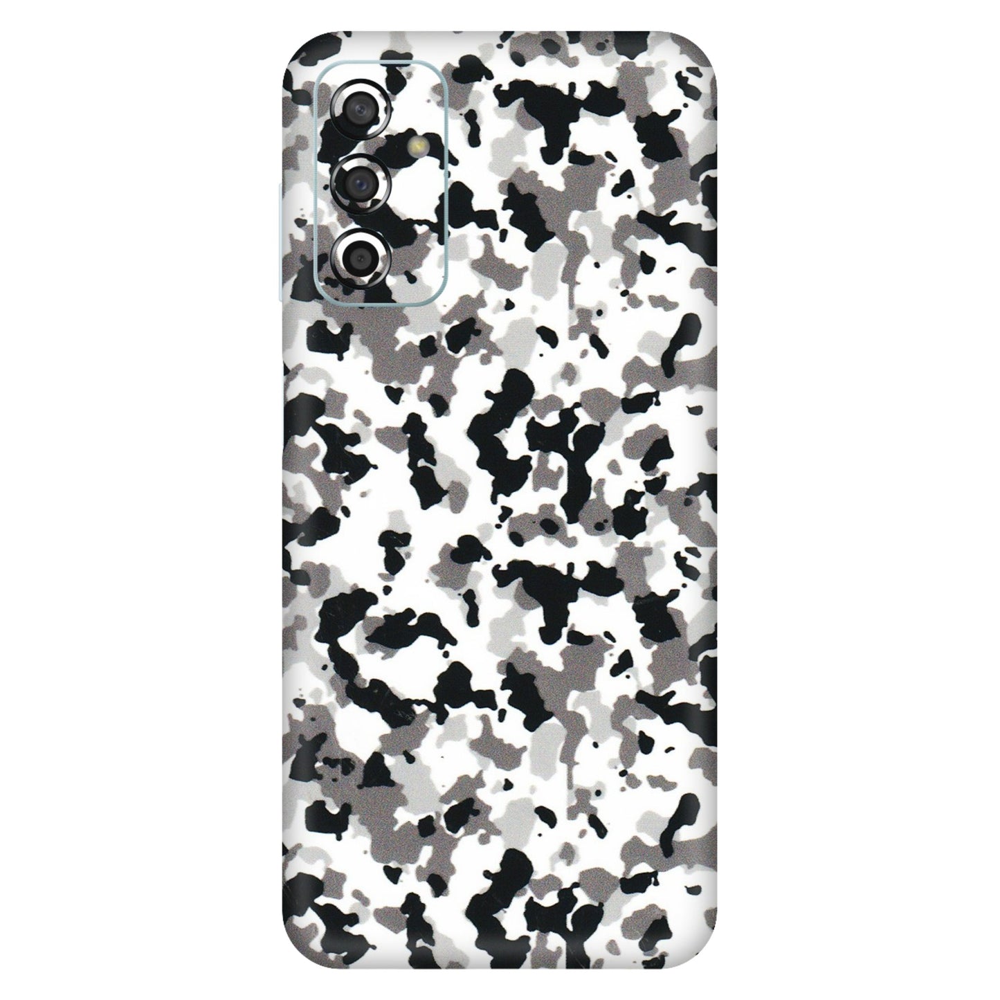 Samsung M/F/Note/Flip and C Phone Skins (All Models) - White Black Camouflage - 3D Embossed Finish (L-18) Samsung Galaxy F13