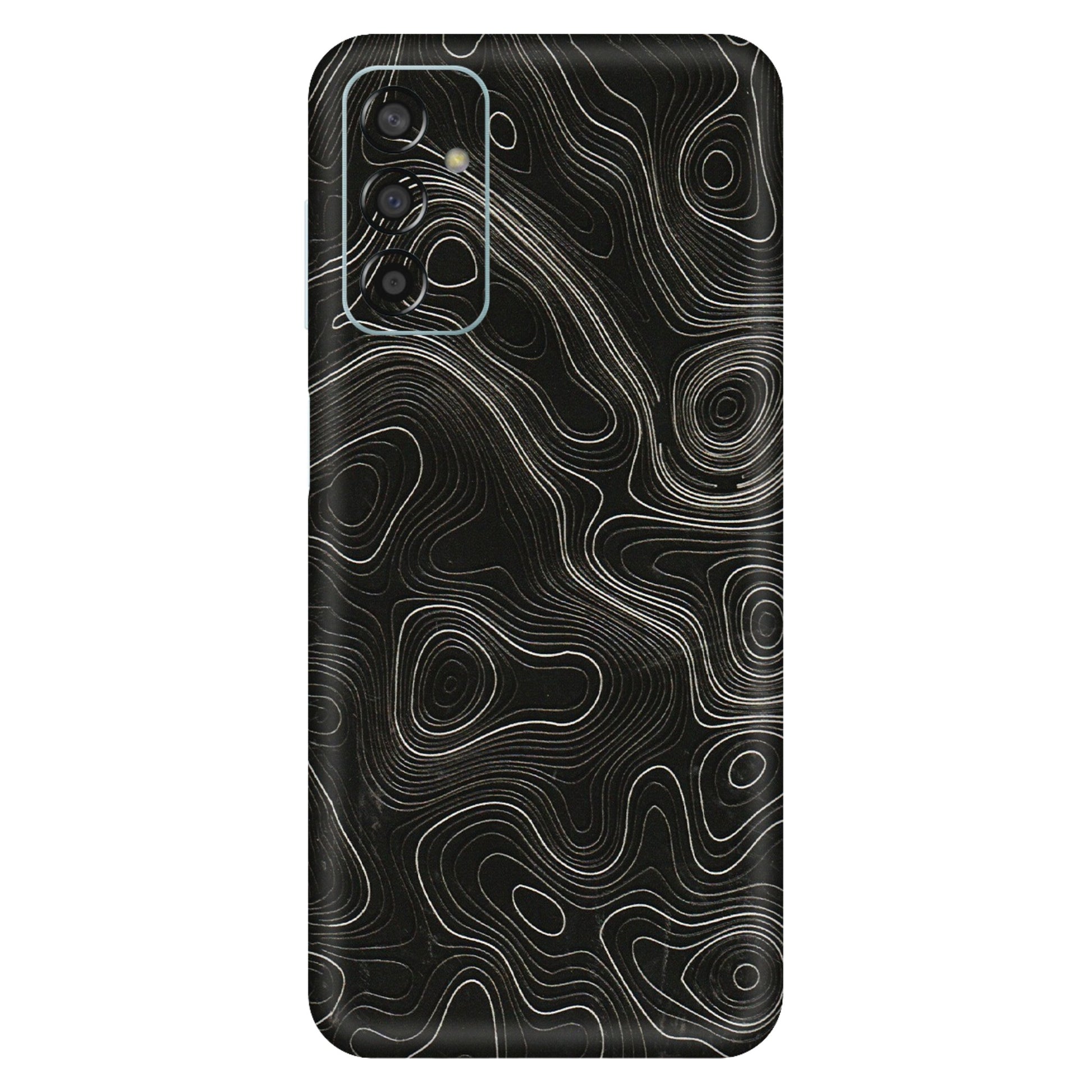 Samsung M/F/Note/Flip and C Phone Skins (All Models) - Black Swirl - 3D Embossed Finish (L-196) Samsung Galaxy F13
