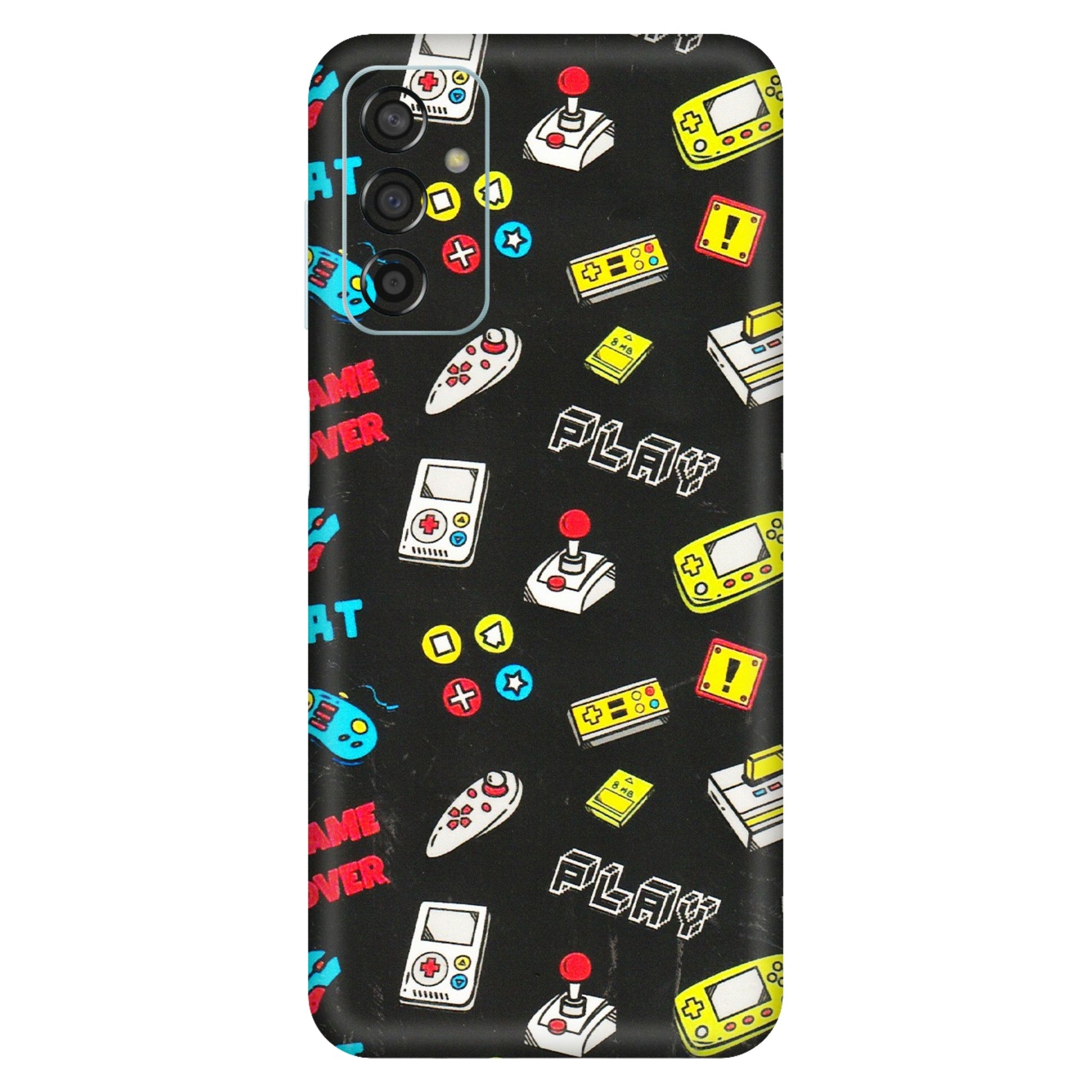 Samsung M/F/Note/Flip and C Phone Skins (All Models) - Gaming Doodles - 3D Embossed Finish (L-224) Samsung Galaxy F13