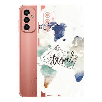 Samsung M/F/Note/Flip and C Phone Skins (All Models) - Travel The World - 3D Embossed Finish (L-232) Samsung Galaxy F13