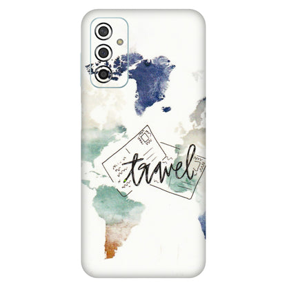 Samsung M/F/Note/Flip and C Phone Skins (All Models) - Travel The World - 3D Embossed Finish (L-232) Samsung Galaxy F13