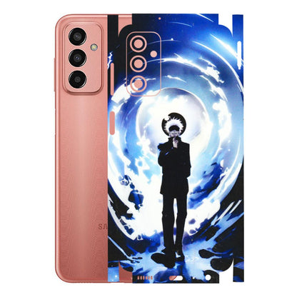 Samsung M/F/Note/Flip and C Phone Skins (All Models) - Satoru Gojo Dark Blue - 3D Embossed Finish (L-235) Samsung Galaxy F13