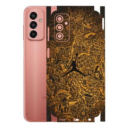 Samsung M/F/Note/Flip and C Phone Skins (All Models) - Premium Gold Basketball Player - 3D Embossed Finish (L-236) Samsung Galaxy F13