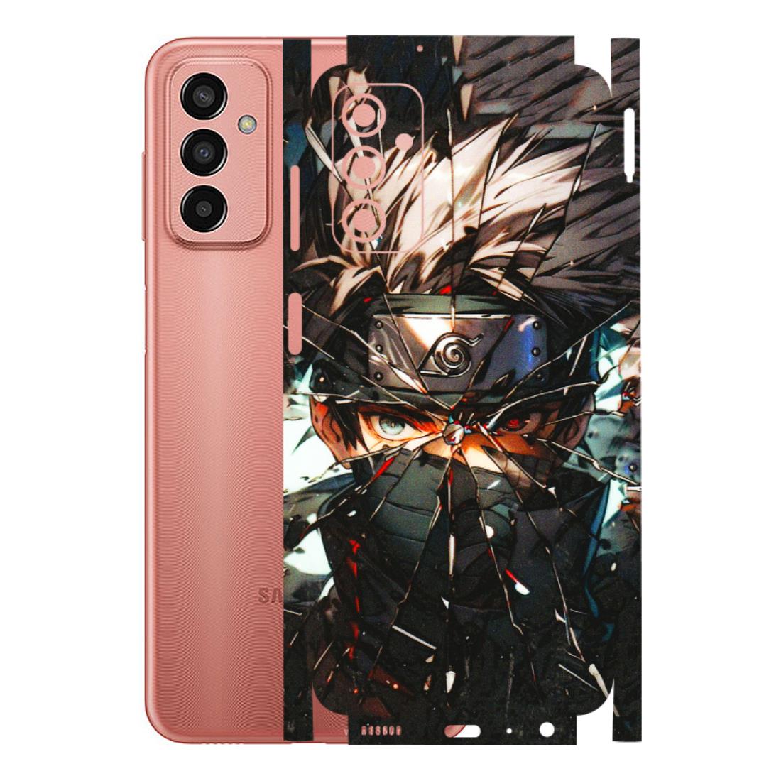 Samsung M/F/Note/Flip and C Phone Skins (All Models) - Kakashi Shattered Glass Effect - 3D Embossed Finish (L-237) Samsung Galaxy F13
