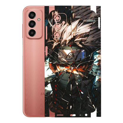 Samsung M/F/Note/Flip and C Phone Skins (All Models) - Kakashi Shattered Glass Effect - 3D Embossed Finish (L-237) Samsung Galaxy F13