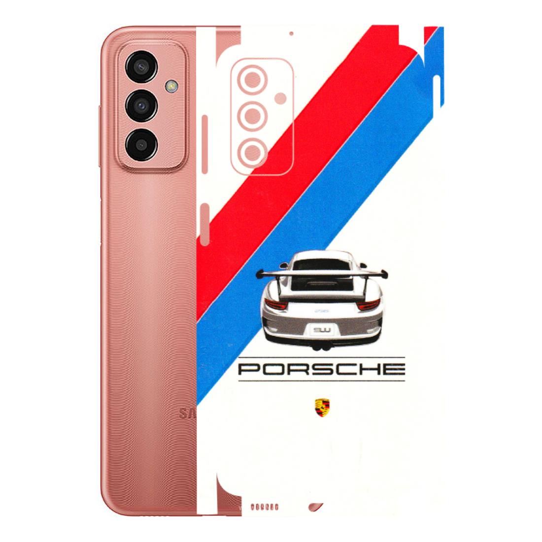 Samsung M/F/Note/Flip and C Phone Skins (All Models) - Porche Car Sober Logo - 3D Embossed Finish (L-248) Samsung Galaxy F13