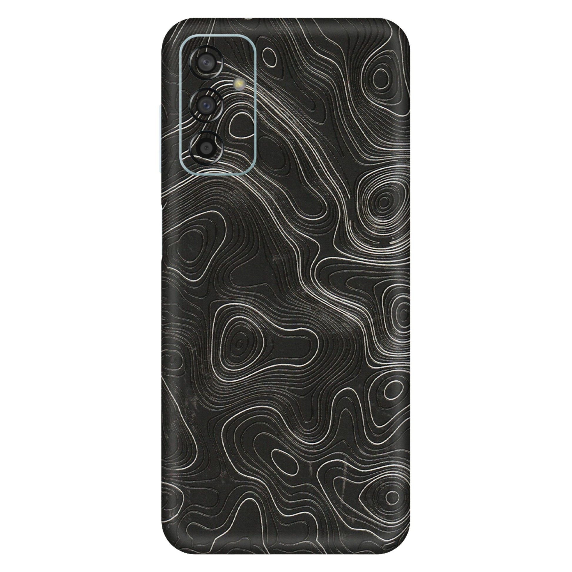 Samsung M/F/Note/Flip and C Phone Skins (All Models) - Abstract White Line Map - 3D Embossed Finish (L-269) Samsung Galaxy F13
