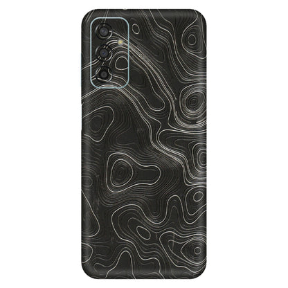 Samsung M/F/Note/Flip and C Phone Skins (All Models) - Abstract White Line Map - 3D Embossed Finish (L-269) Samsung Galaxy F13