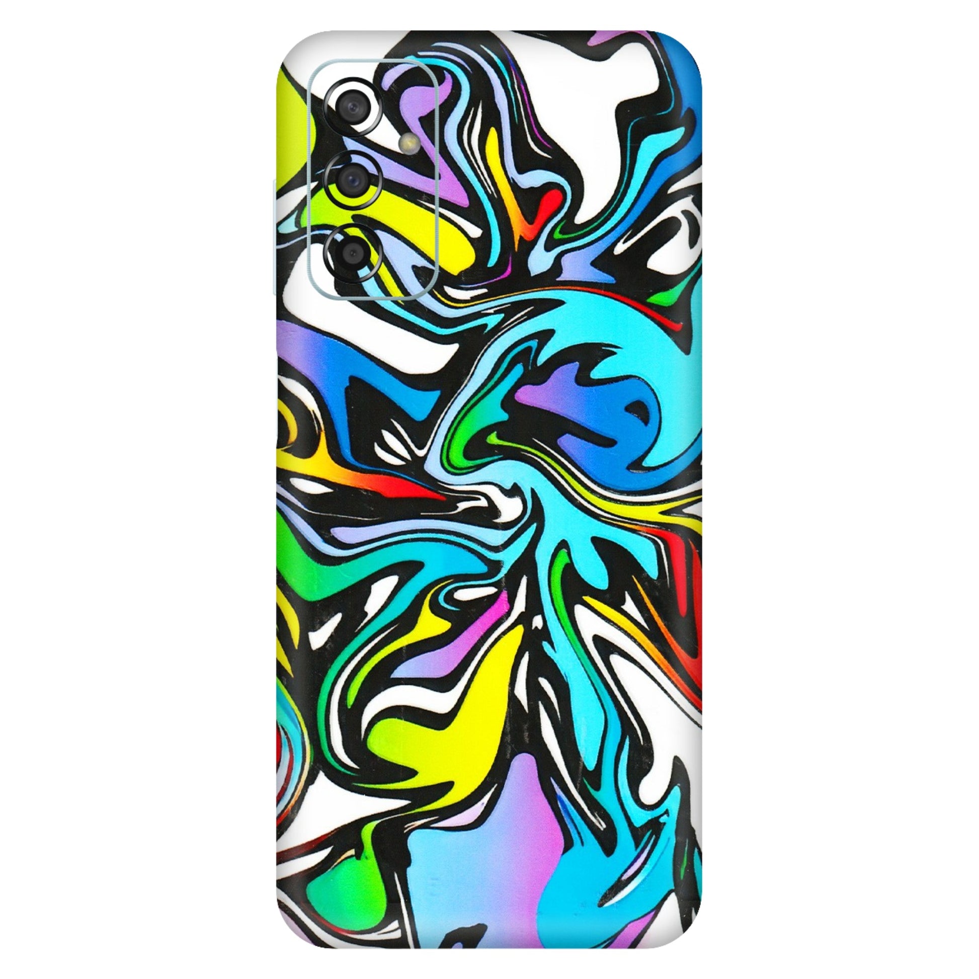 Samsung M/F/Note/Flip and C Phone Skins (All Models) - Abstract Colour Paints - 3D Embossed Finish (L-271) Samsung Galaxy F13