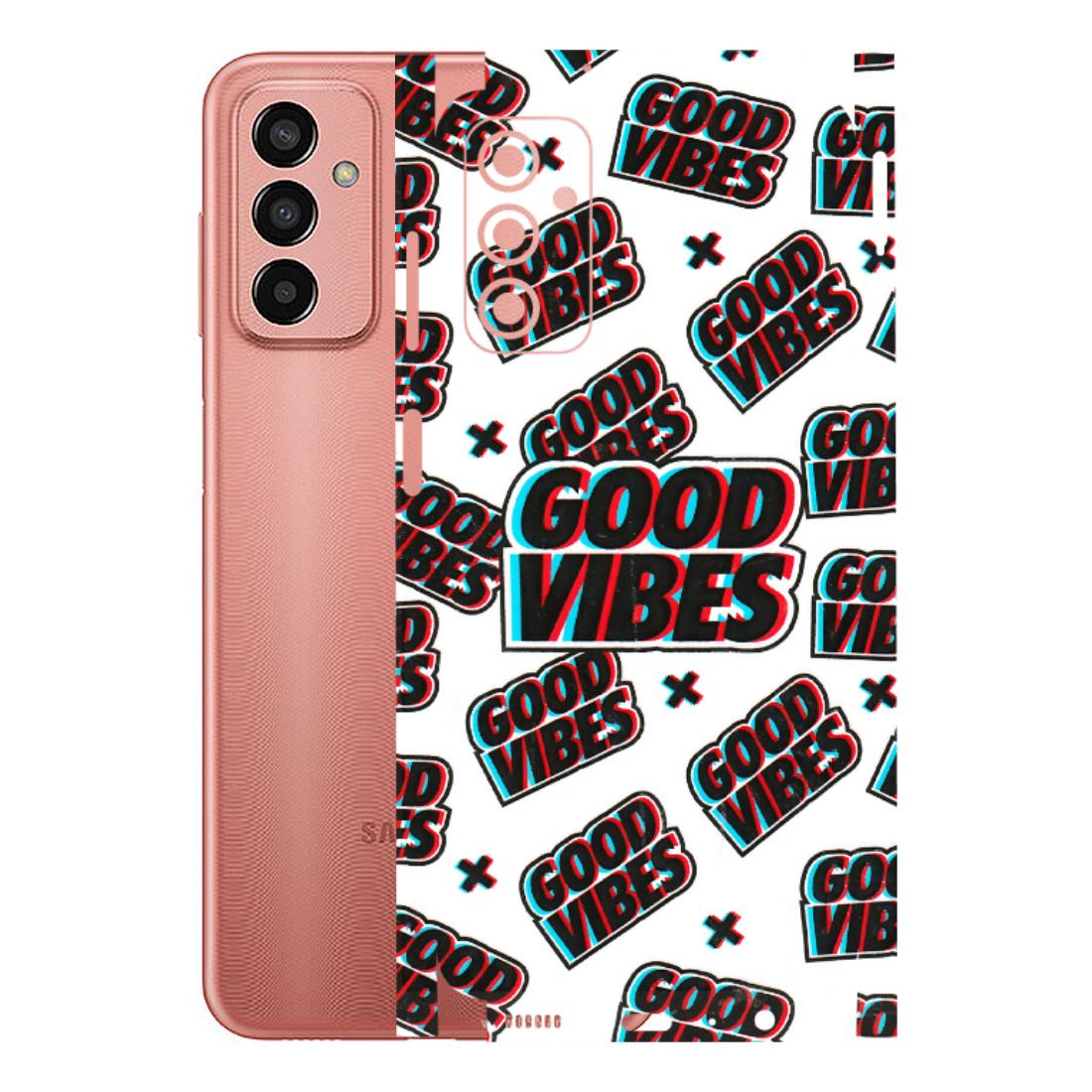 Samsung M/F/Note/Flip and C Phone Skins (All Models) - Good Vibes - 3D Embossed Finish (L-282) Samsung Galaxy F13