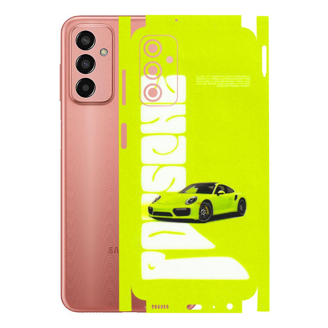 Samsung M/F/Note/Flip and C Phone Skins (All Models) - Lime Green Porche - 3D Embossed Finish (L-30) Samsung Galaxy F13